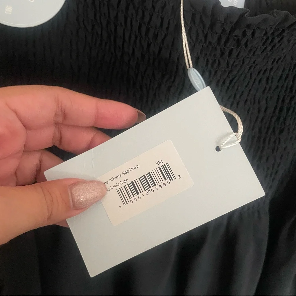 Hill House Athena Nap Dress in Black Crepe - Picture 11 of 12